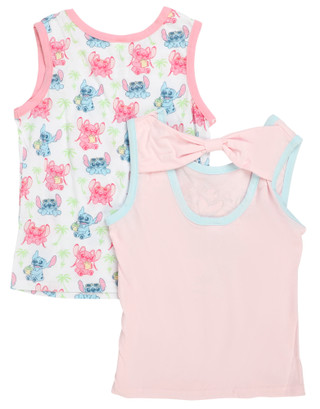 Thumbnail 2: STITCH Big Girls 2 Pc Graphic Tank Set 