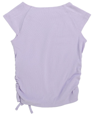 Thumbnail 2: Abercrombie & Fitch Big Girls Short Sleeve Knit Side Cinch Top 