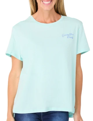Thumbnail 2: REEL LEGENDS Women's Short Sleeve Seas The Day Graphic Tee 