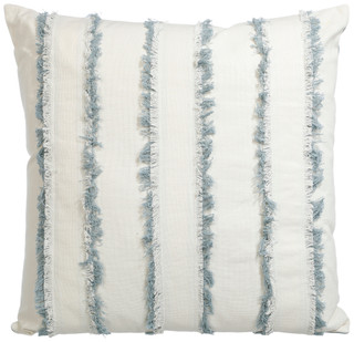 Thumbnail 1: Monogram 22x22 Fringe Stripe Decorative Pillow  
