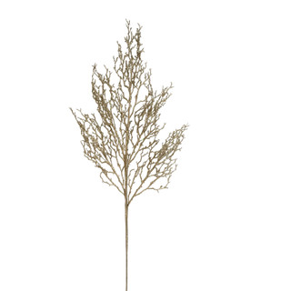 Thumbnail 2: Magical Season 25" Gold Leaves Christmas Tree Pick 