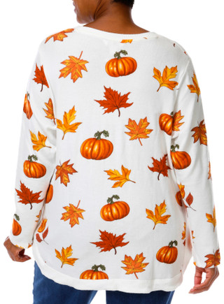 Thumbnail 3: Magical Season Plus Harvest Pumpkin Leaves Top 