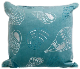 Thumbnail 1: HOMEY COZY 20x20 Coastal Seashell Decorative Pillow 