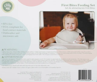 Thumbnail 2: Little Me Baby Girls Floral First Bites Feeding Set 