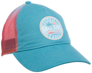 Thumbnail 1: Salt Life Paradise Awaits Logo Baseball Hat 