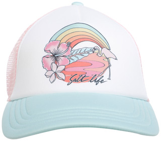 Thumbnail 2: Salt Life Flamingo Rainbow Snapback 