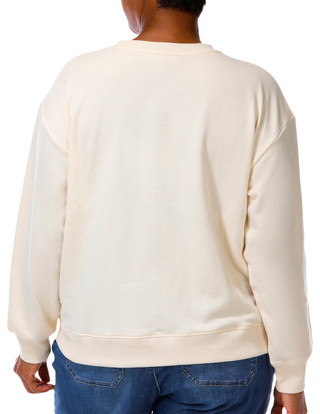 Thumbnail 2: Marled Plus Long Sleeve Tailgate Season Rhinestone Pullover 