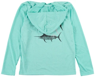 Thumbnail 3: Guy Harvey Big Boys Long Sleeve Hooded Shirt 