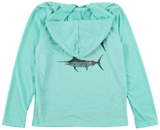Thumbnail 3: Guy Harvey Big Boys Long Sleeve Hooded Shirt 