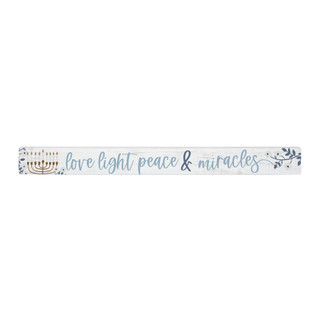 Thumbnail 1: SINCERE SURROUNDINGS Hanukkah Talking Stick Sign 