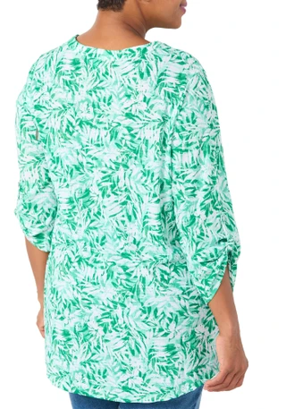 Thumbnail 2: Coral Bay Plus 3Q Sleeve Henley Waffle Top 