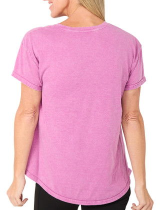 Thumbnail 2: Brisas Women's Short Sleeve Active Mineral Wash Tee 