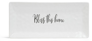 Thumbnail 2: Home Essentials 11x5 Bless this Home Platter 