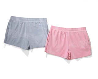 Thumbnail 2: JACLYN Women's 2 Pk Cozy Velour Rib Sleep Shorts 