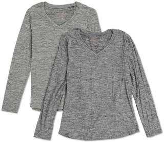 Thumbnail 1: Danskin Women's 2 Pk Active V-Neck Long Sleeve Tops 