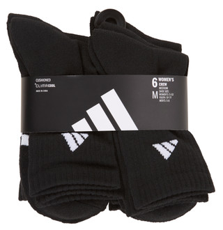 Thumbnail 1: Adidas Women's 6 Pk Cushioned Climacool Crew Socks 