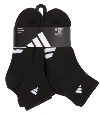 Thumbnail 1: Adidas Women's 6 Pk Climacool Cushioned Quarter Socks 