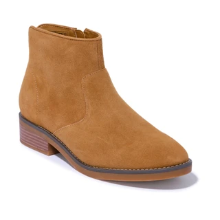 Thumbnail 1: Lands' End Women's Suede Zip Ankle Booties 
