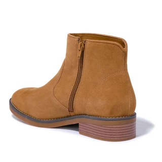 Thumbnail 3: Lands' End Women's Suede Zip Ankle Booties 