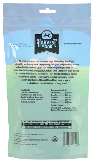 Thumbnail 2: Harvest Moon 3 Pk Hide Free Puffed Peanut Butter Braided Twists 