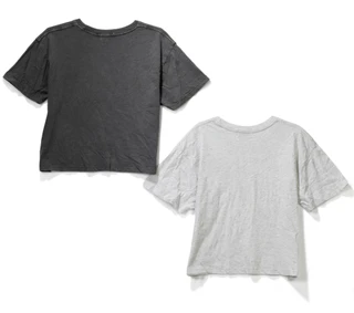Thumbnail 2: Social Culture Juniors 2 Pk Super Soft Vintage Wash Tees 