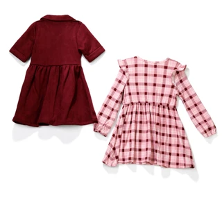 Thumbnail 2: Nannette Little Girls 2 Pc Dress Set 