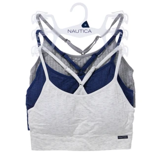 Thumbnail 1: Nautica Women's 3 Pk Seamless Padded Bralettes  