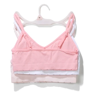Thumbnail 2: Laura Ashley Girls 3 Pk Seamless Bras 