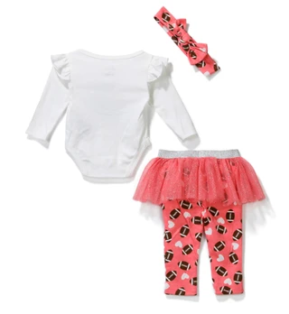 Thumbnail 2: Baby Essentials Baby Girls 3 Pc Tutu Leggings Set 