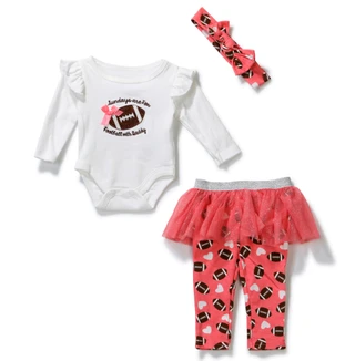 Thumbnail 1: Baby Essentials Baby Girls 3 Pc Tutu Leggings Set 