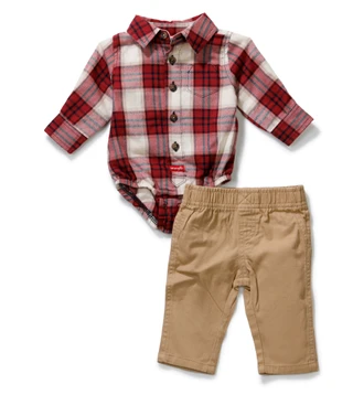 Thumbnail 1: Wrangler Baby Boys 2 Pc Pants Set 