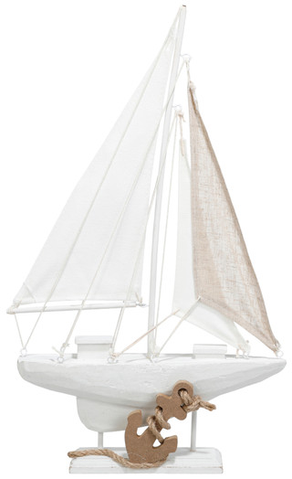 Thumbnail 1: Fancy That Gift & Decor 10x16 Wooden Sailboat Home Accent 