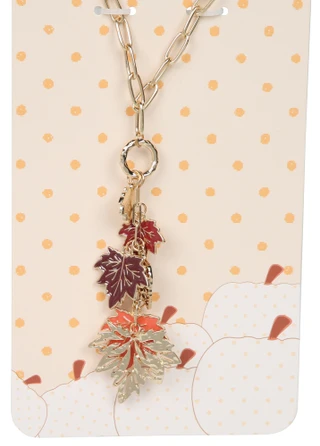 Thumbnail 2: C&C Fall Leaf Pendant Necklace  