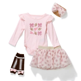 Thumbnail 1: Baby Essentials Baby Girls 4 Pc Tutu Set 