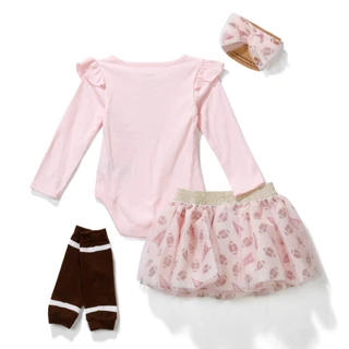 Thumbnail 2: Baby Essentials Baby Girls 4 Pc Tutu Set 