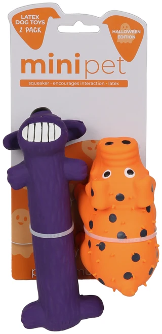 Thumbnail 1: Multipet 2 Pk Halloween Squeaker Dog Toys 