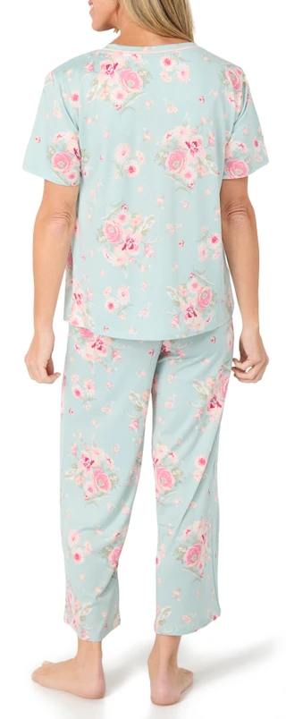 Thumbnail 2: Flora by Flora Nikrooz Women's 2 Pc Floral Pajama Pants Set 