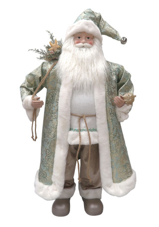 Thumbnail 1: Magical Season 36" Blue Shells Santa Figurine 