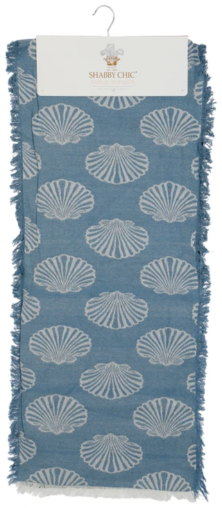 Thumbnail 1: SHABBY CHIC 16x18 Seashell Table Runner 