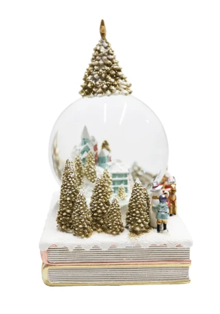 Thumbnail 3: Magical Season 120mm Musical Santa Scene Snow Globe with Christmas Tree  