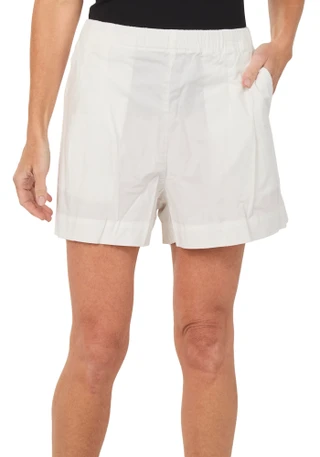 Thumbnail 1: CITY BLUES Women's Pleated Solid Shorts  