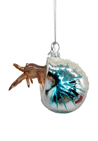 Thumbnail 1: Magical Season Glass Snail in Shell Ornament 