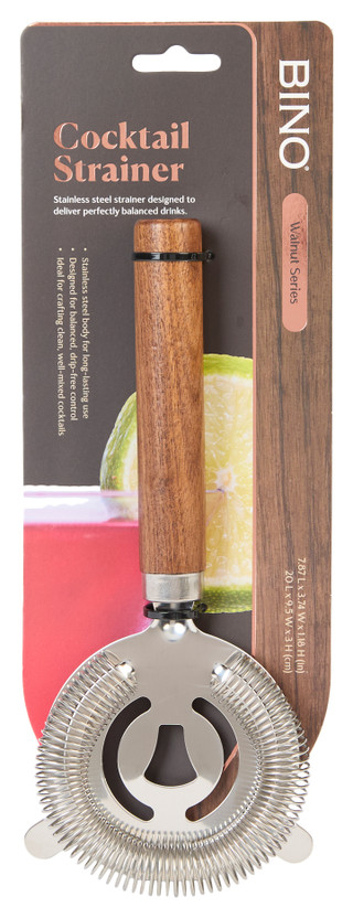 Thumbnail 1: Bino Cocktail Strainer with Wooden Handle 