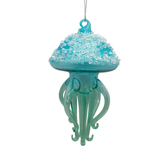 Thumbnail 2: Magical Season Glass Jellyfish with Beads Ornament 