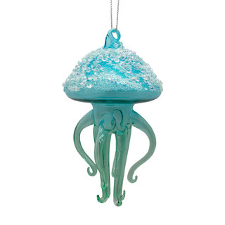 Thumbnail 1: Magical Season Glass Jellyfish with Beads Ornament 