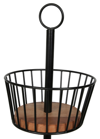 Thumbnail 2: 18 in 2 Tier Basket Home Accent 