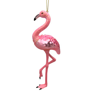 Thumbnail 2: Magical Season Glass Flamingo Ornament 