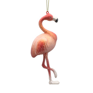 Thumbnail 2: Magical Season Glass Flamingo Ornament 