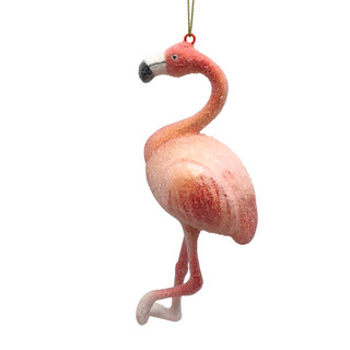 Thumbnail 1: Magical Season Glass Flamingo Ornament 