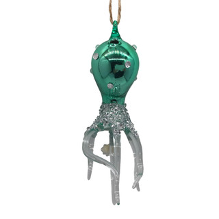 Thumbnail 2: Magical Season Glass Octopus with Beads Ornament 